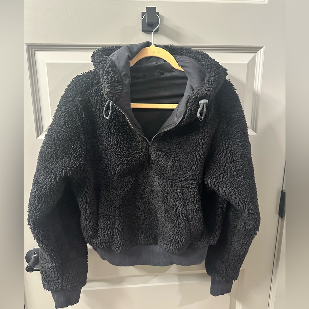 lululemon athletica Black Sherpa Hoodie